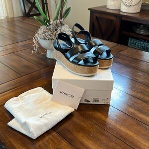 Vince Jet Cork Platform / Size 8 / like new / worn once